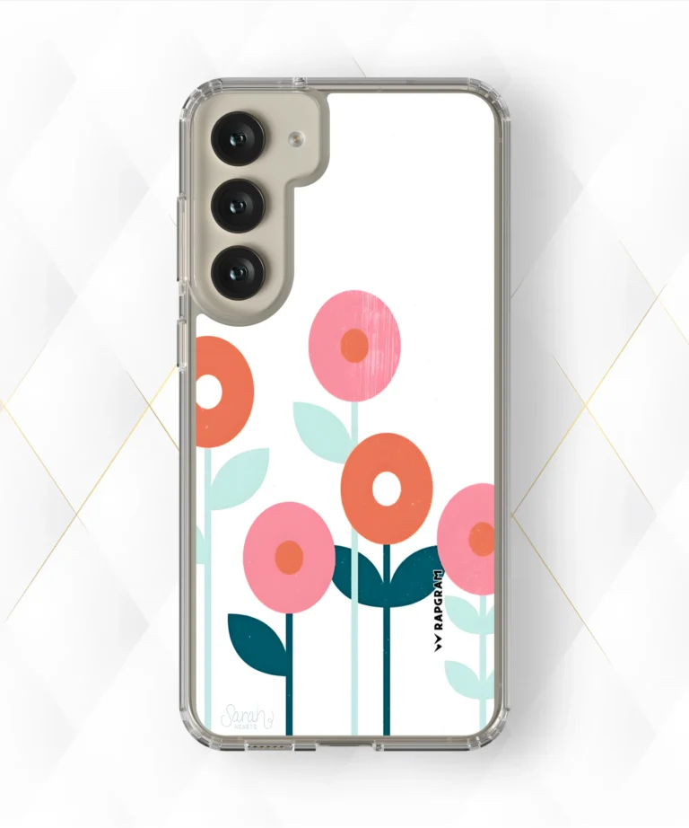 Flat Flowers Silicone Case
