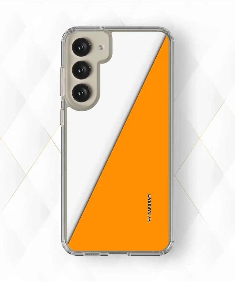 Orange Diagonal Silicone Case