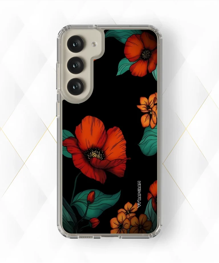 Dark Floral Silicone Case