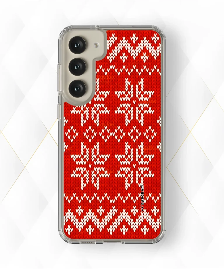 Red Knit Silicone Case