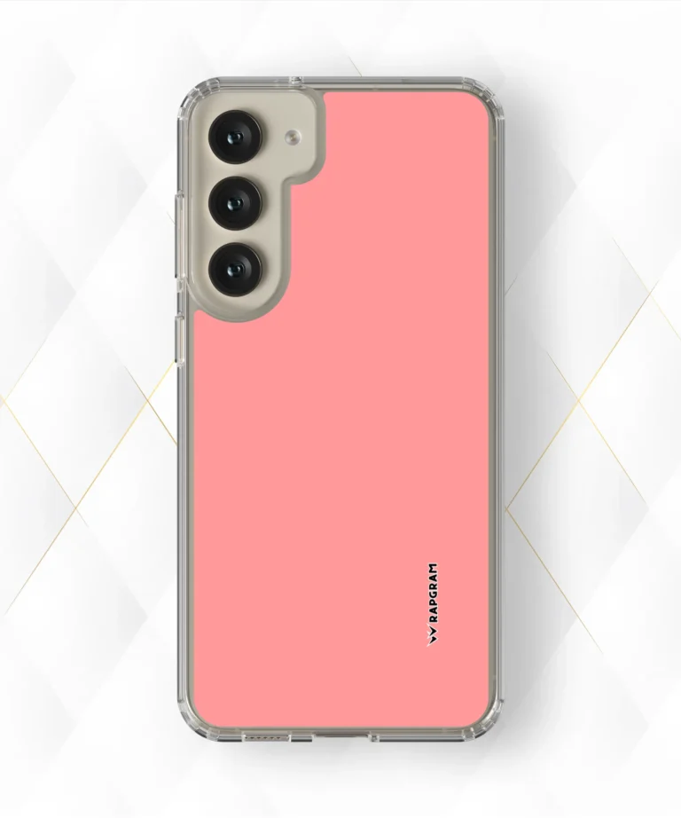 Peach Plain Silicone Case