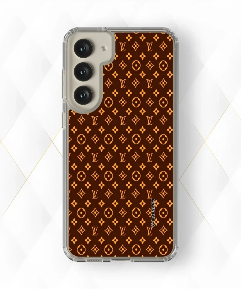 LV Brown Silicone Case