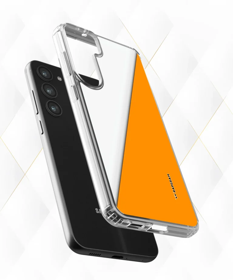 Orange Diagonal Silicone Case