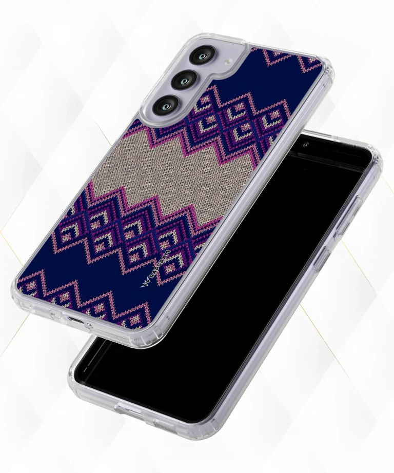 Purple Knit Silicone Case