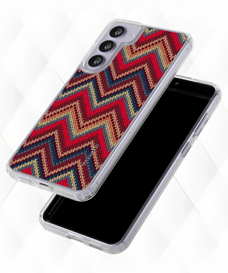 Knitted Striped Silicone Case