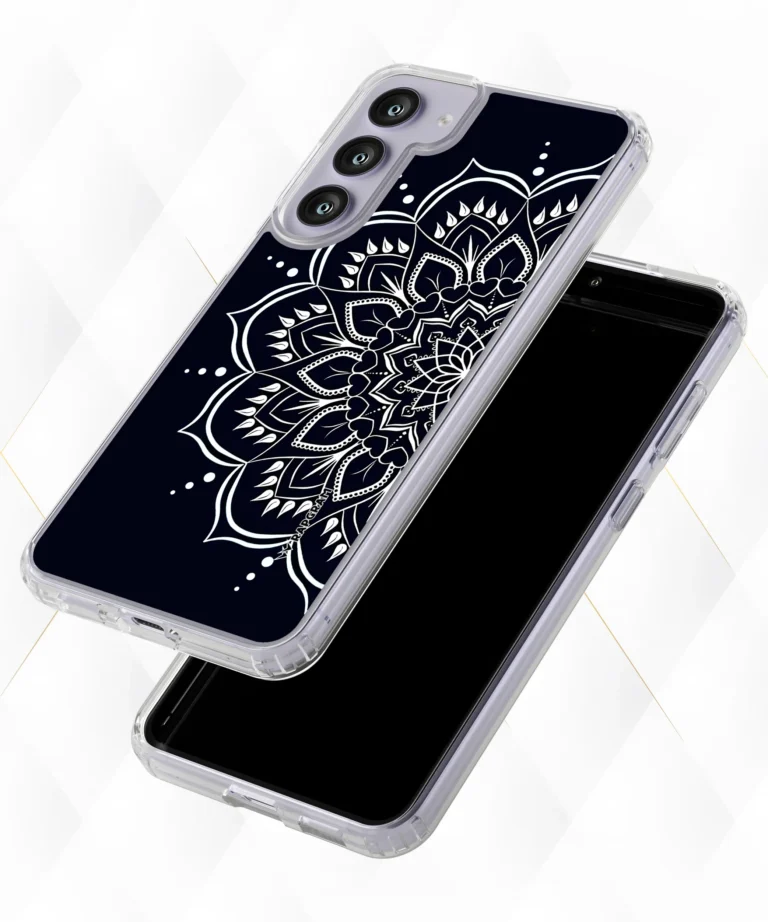 Black Mandala Silicone Case