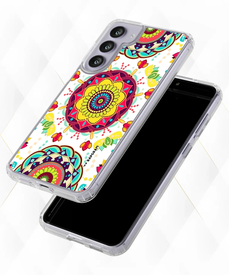 Round Rangoli Silicone Case