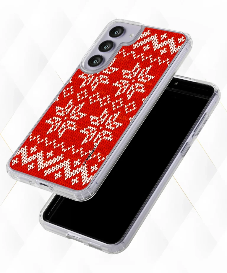 Red Knit Silicone Case