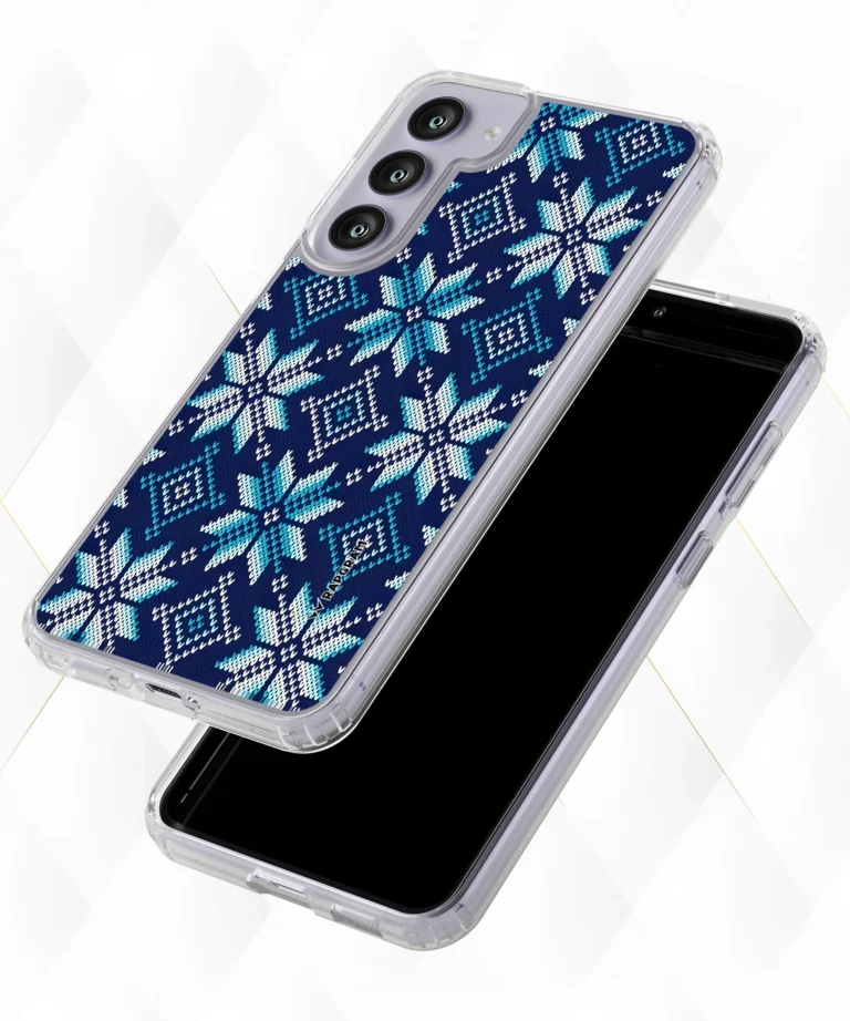 Blue Knit Silicone Case