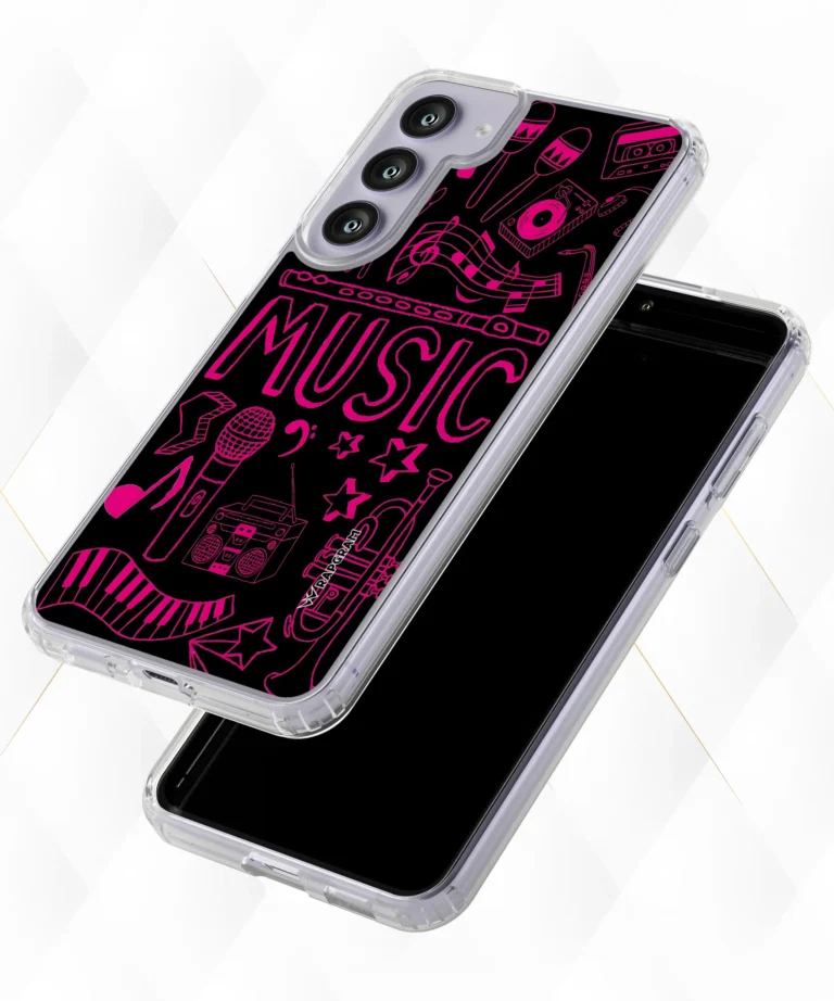 Pink Music Silicone Case