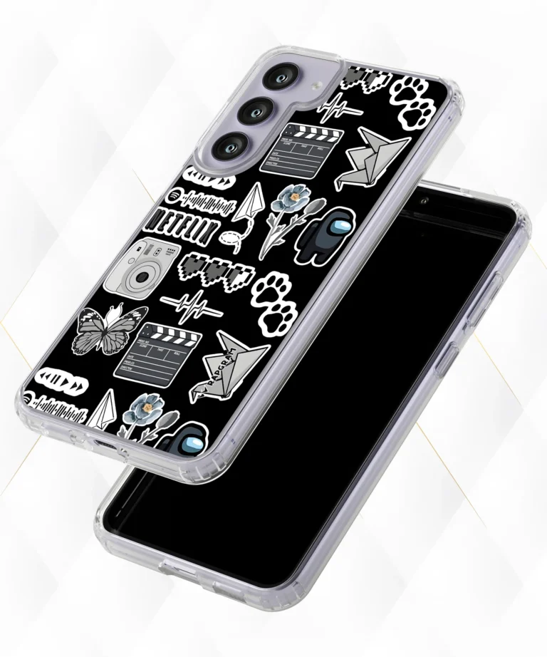 Sticker Doodle Silicone Case