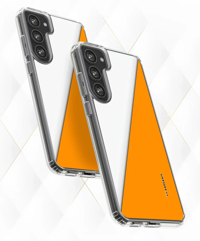 Orange Diagonal Silicone Case