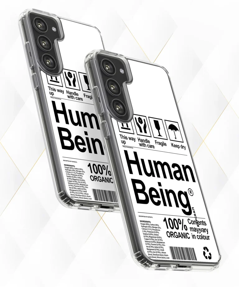 Human Being White Silicone Case