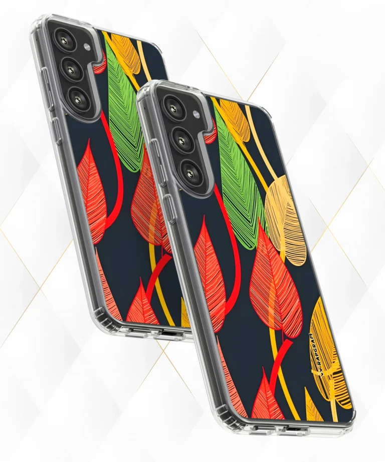Combed Leaves Silicone Case
