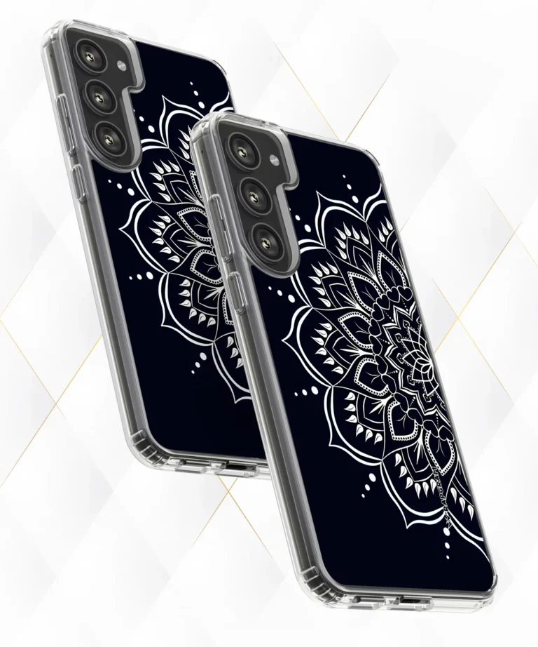 Black Mandala Silicone Case