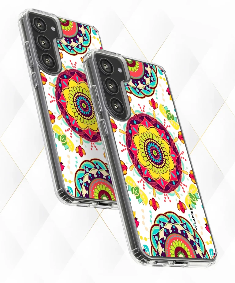 Round Rangoli Silicone Case