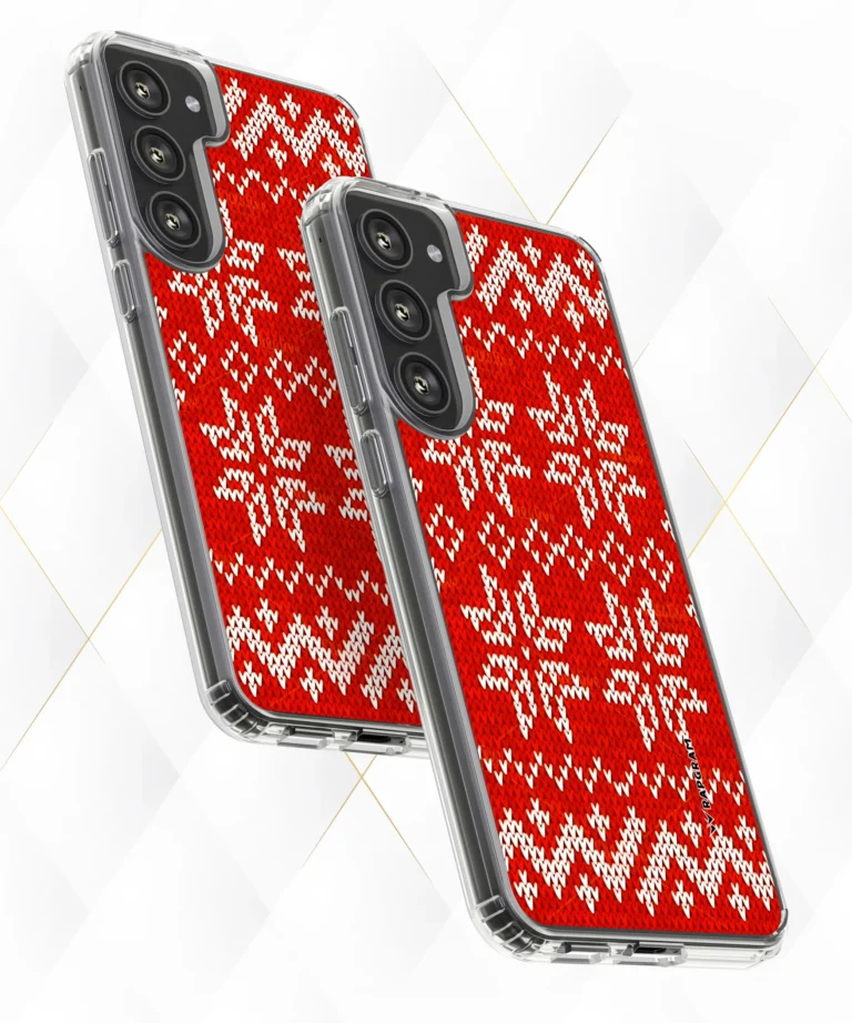 Red Knit Silicone Case