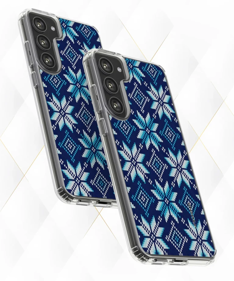 Blue Knit Silicone Case