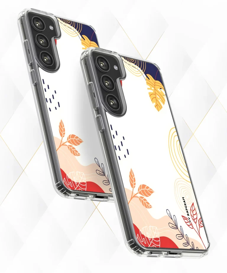 Snow Floral Silicone Case