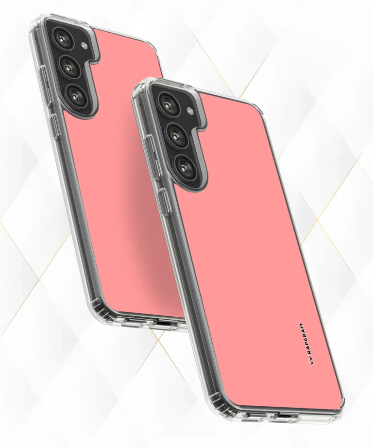 Peach Plain Silicone Case