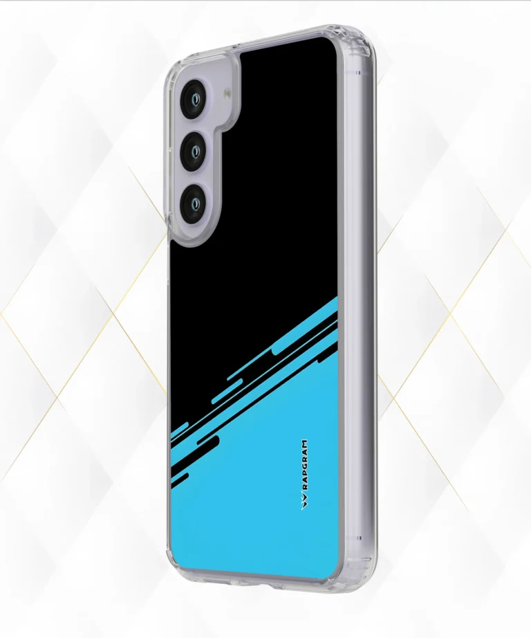 Blue and Black Silicone Case