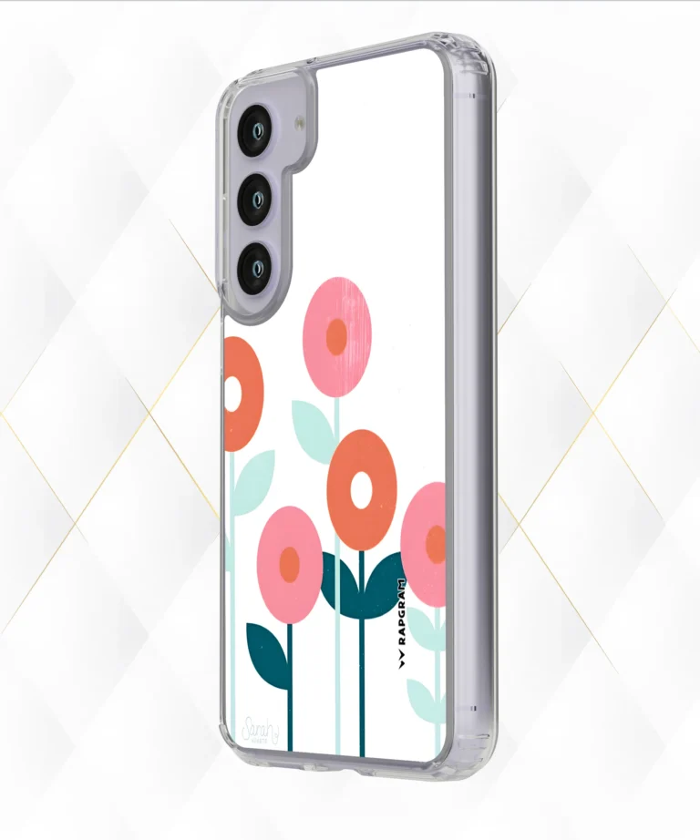 Flat Flowers Silicone Case