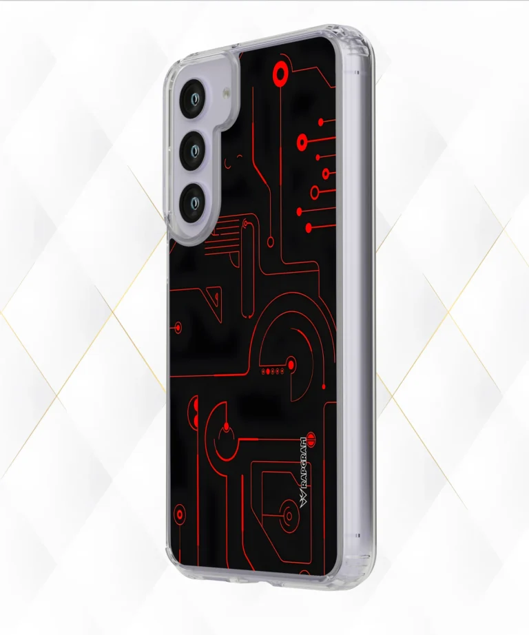 Red Circuit Silicone Case