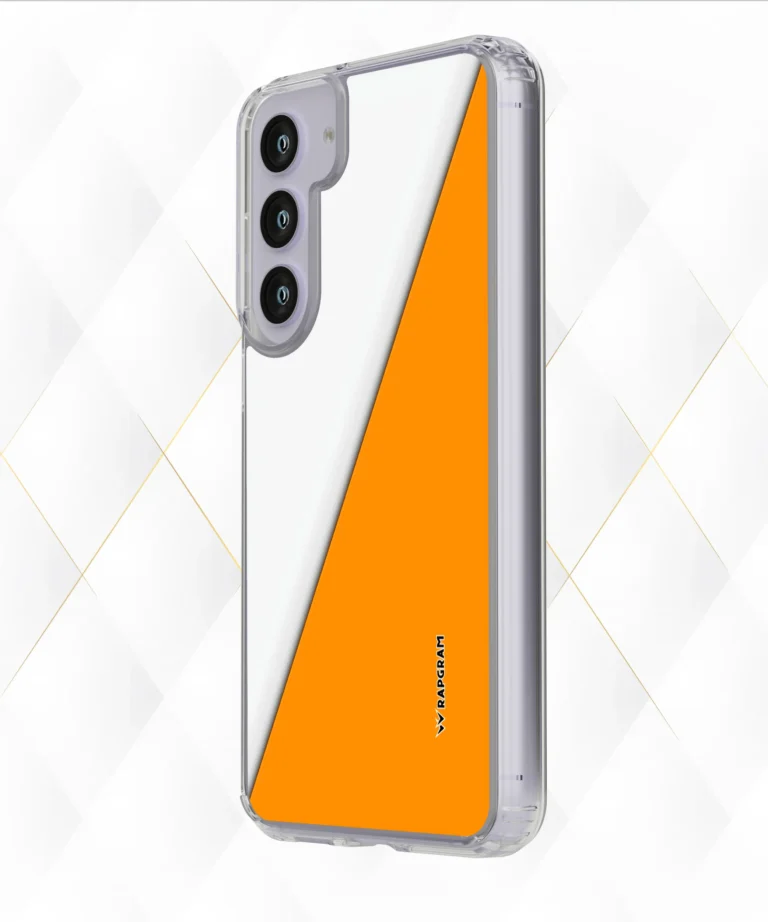 Orange Diagonal Silicone Case