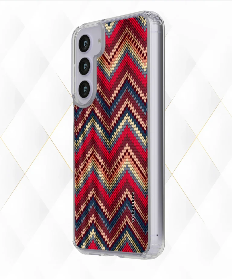 Knitted Striped Silicone Case