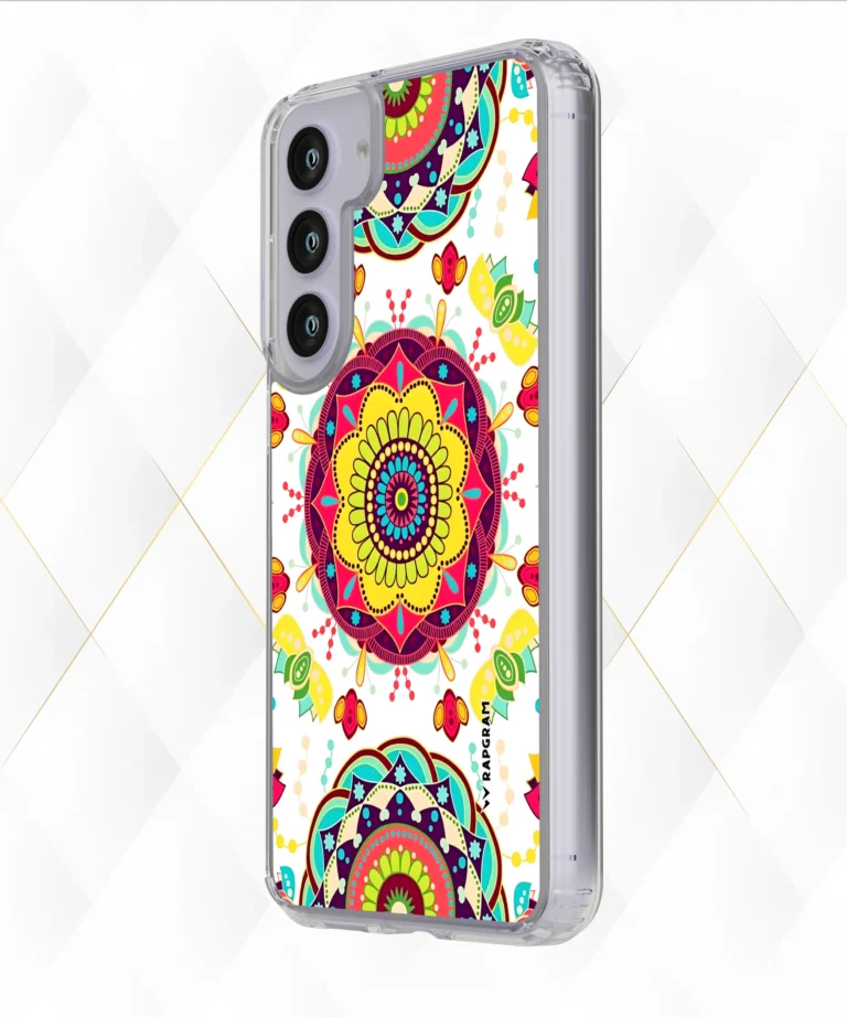 Round Rangoli Silicone Case