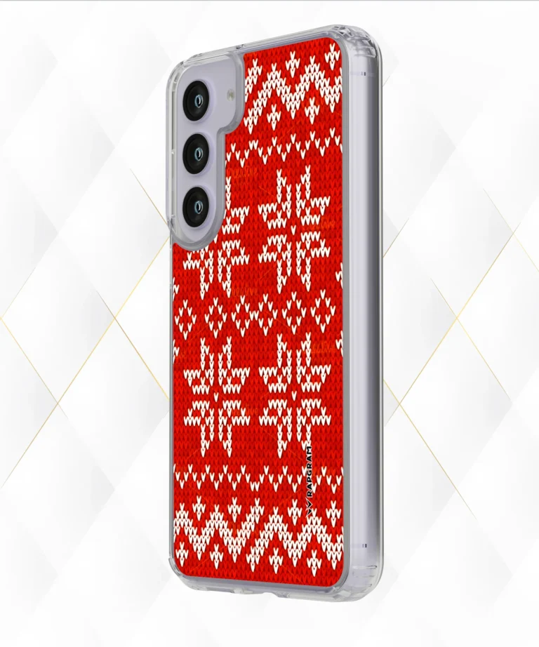 Red Knit Silicone Case