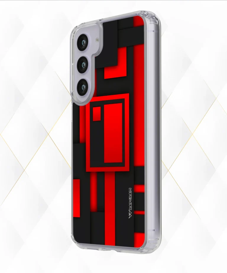 Red Boxed Silicone Case