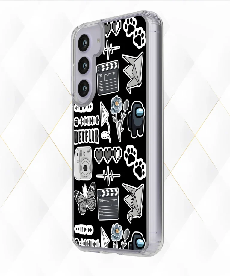 Sticker Doodle Silicone Case