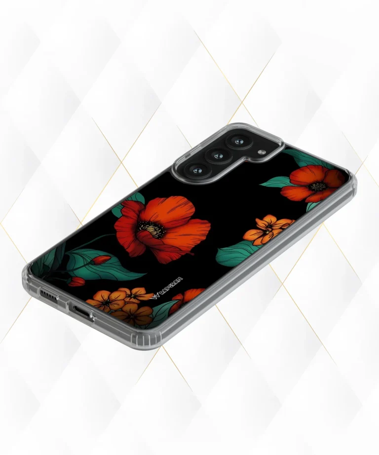 Dark Floral Silicone Case