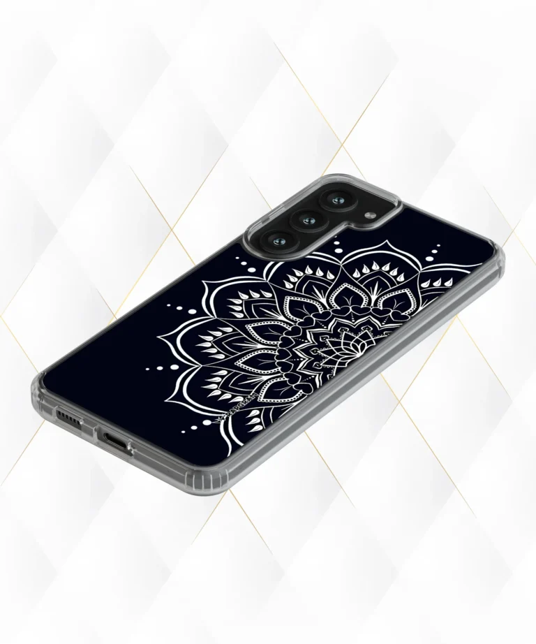 Black Mandala Silicone Case