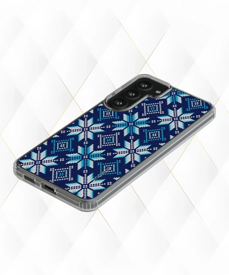 Blue Knit Silicone Case