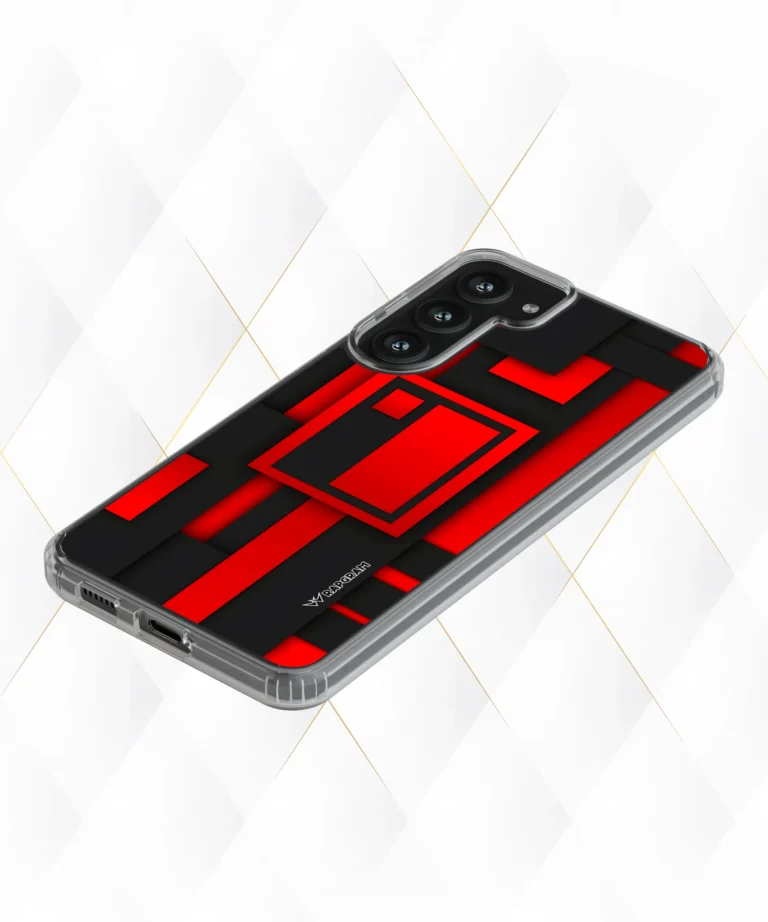 Red Boxed Silicone Case