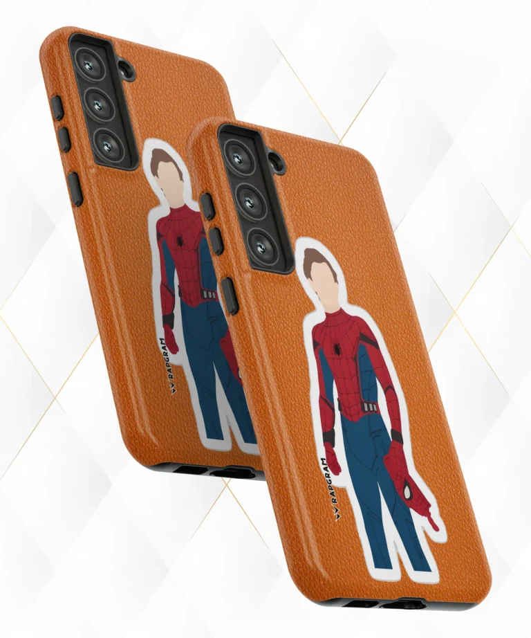 Spidey Tom Peach Leather Case