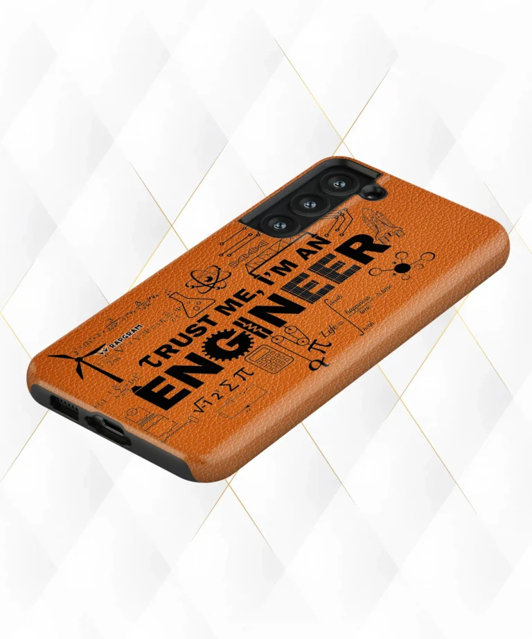Engineer Trust Peach Leather Case