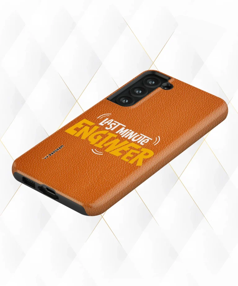 Last Engineer Peach Leather Case