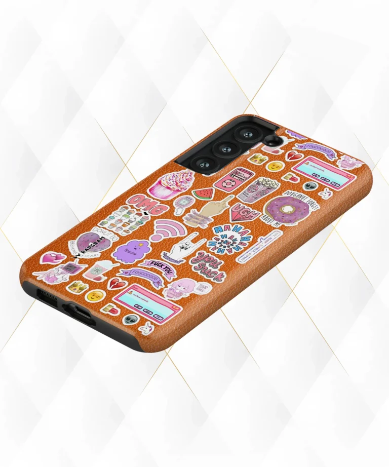 OMG Flip Peach Leather Case