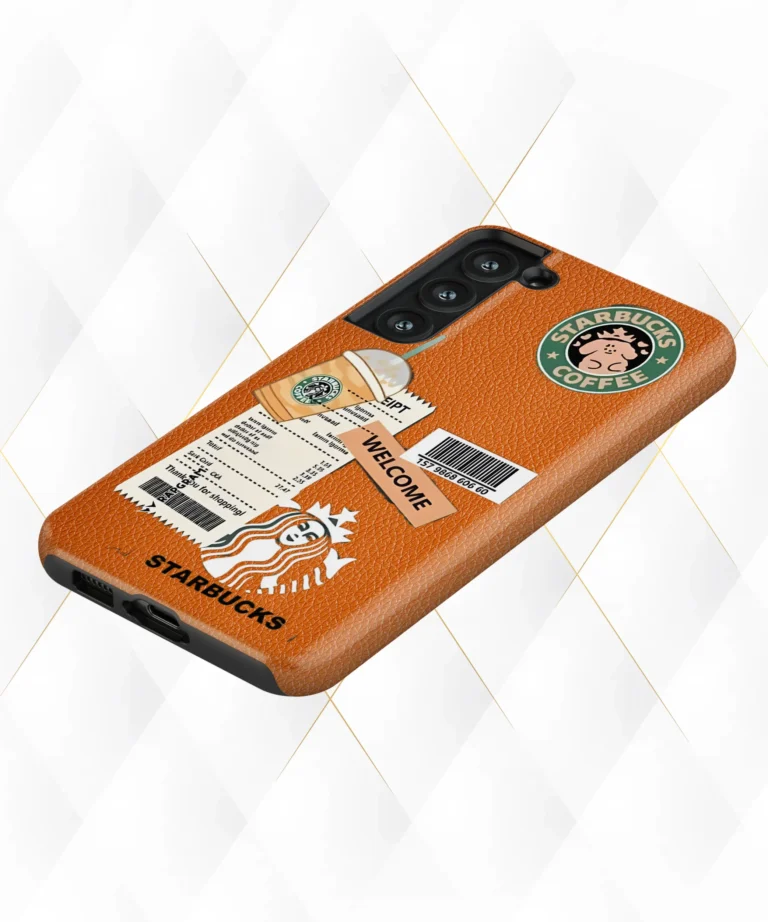 Welcome Bucks Peach Leather Case