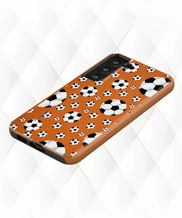 Football Club Peach Leather Case