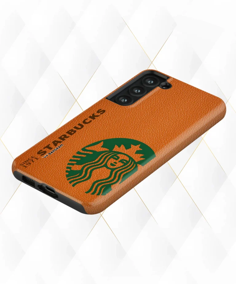 1971 Starbucks Peach Leather Case