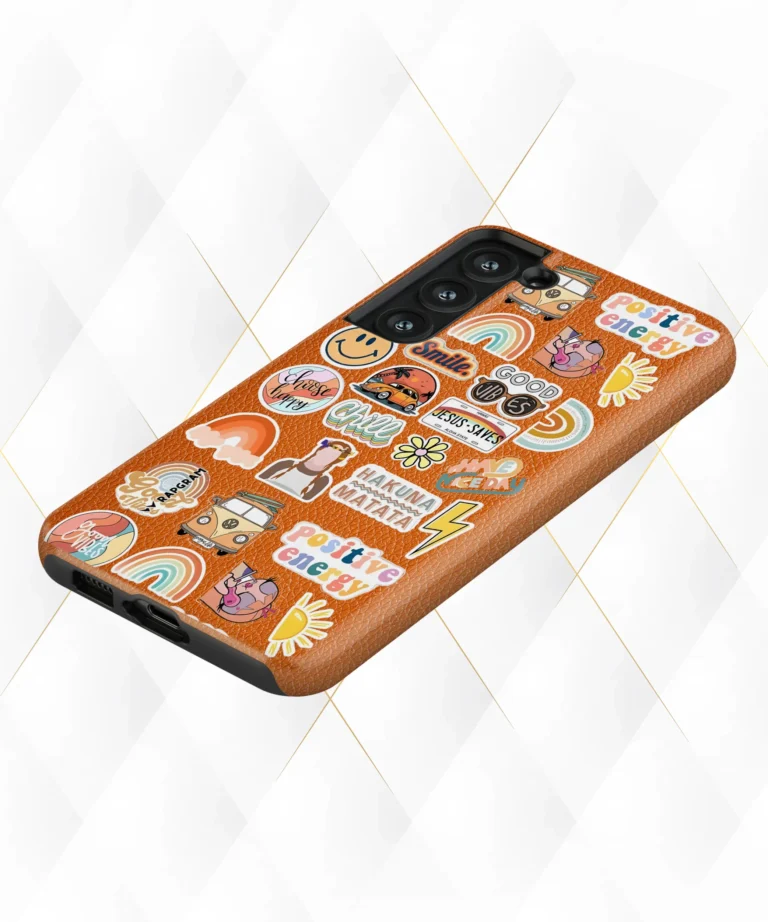 Hakuna Matata Peach Leather Case