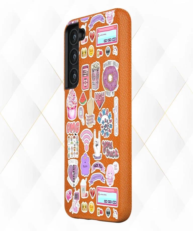 OMG Flip Peach Leather Case