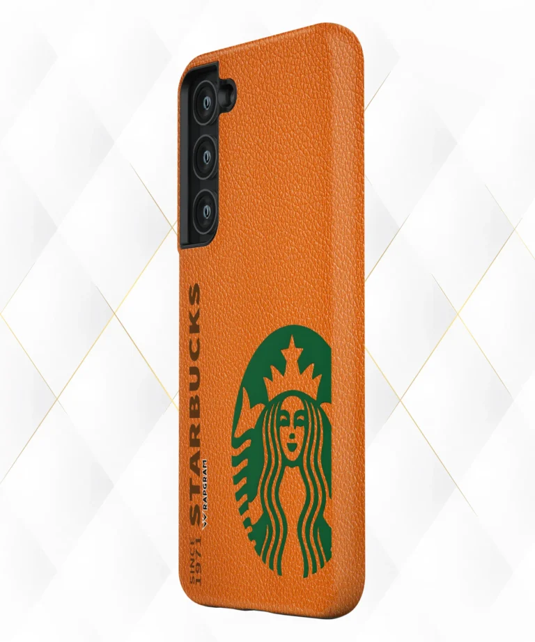 1971 Starbucks Peach Leather Case